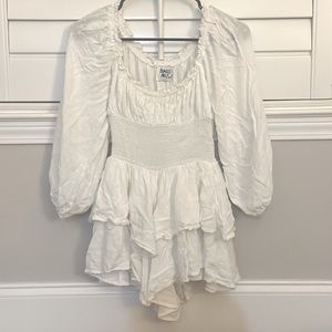 Princess Polly THE LOVE GALORE LONG SLEEVE ROMPER BLACK